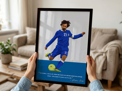 Andrea Pirlo Italy Framed Poster - International Football