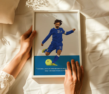 Andrea Pirlo Italy Framed Poster - International Football