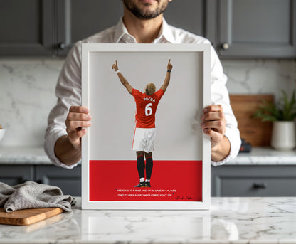 Paul Pogba Manchester United Framed Poster