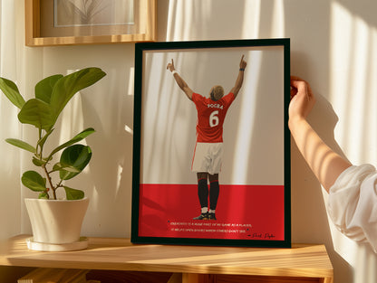 Paul Pogba Manchester United Framed Poster