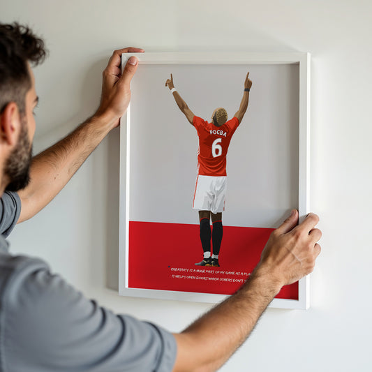 Paul Pogba Manchester United Framed Poster