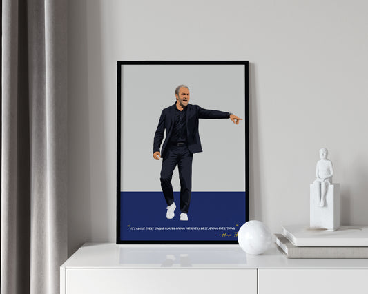 Hansi Flick Barcelona Framed Poster