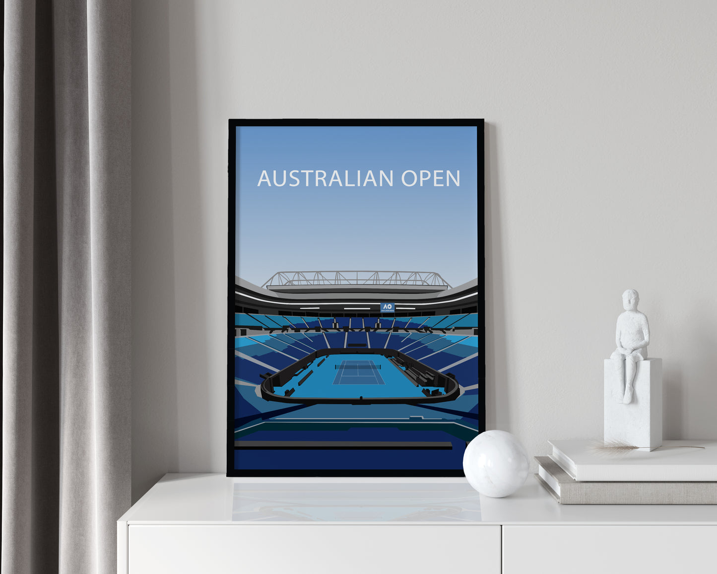 Australian Open Stadium Frame - Tennis Poster