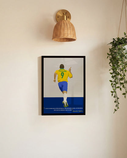 Ronaldo Brazil Framed Poster - International Football