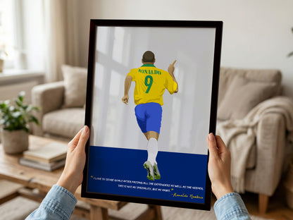 Ronaldo Brazil Framed Poster - International Football