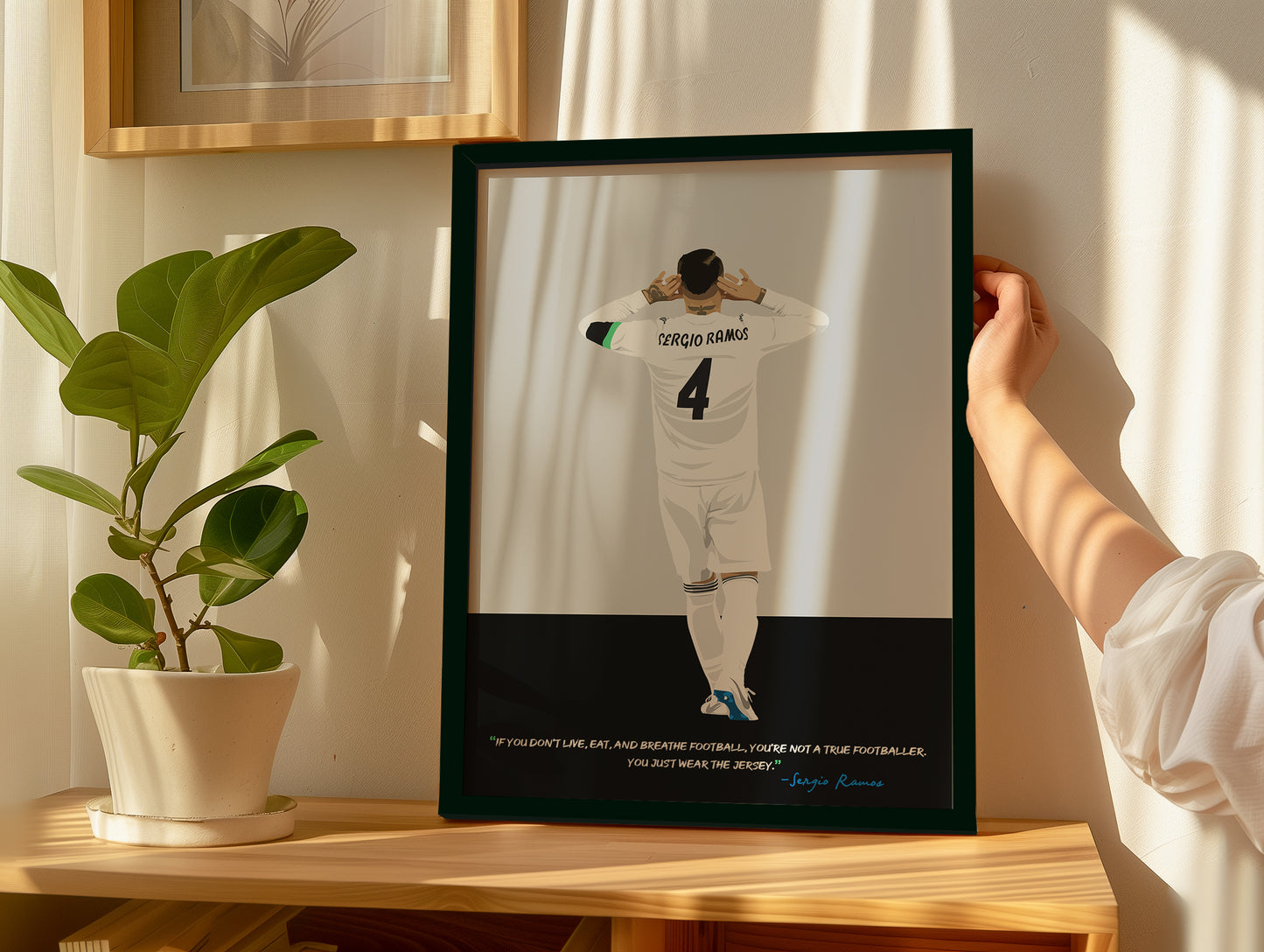 Sergio Ramos Real Madrid Framed Poster