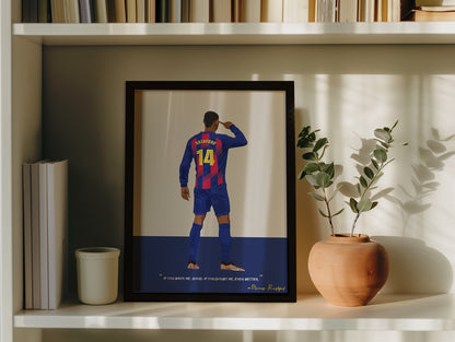 Marcus Rashford Barcelona Framed Poster