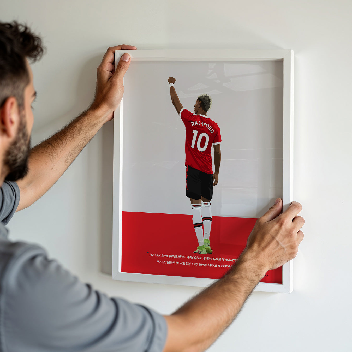 Marcus Rashford Manchester United Framed Poster