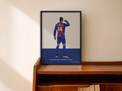 Marcus Rashford Barcelona Framed Poster