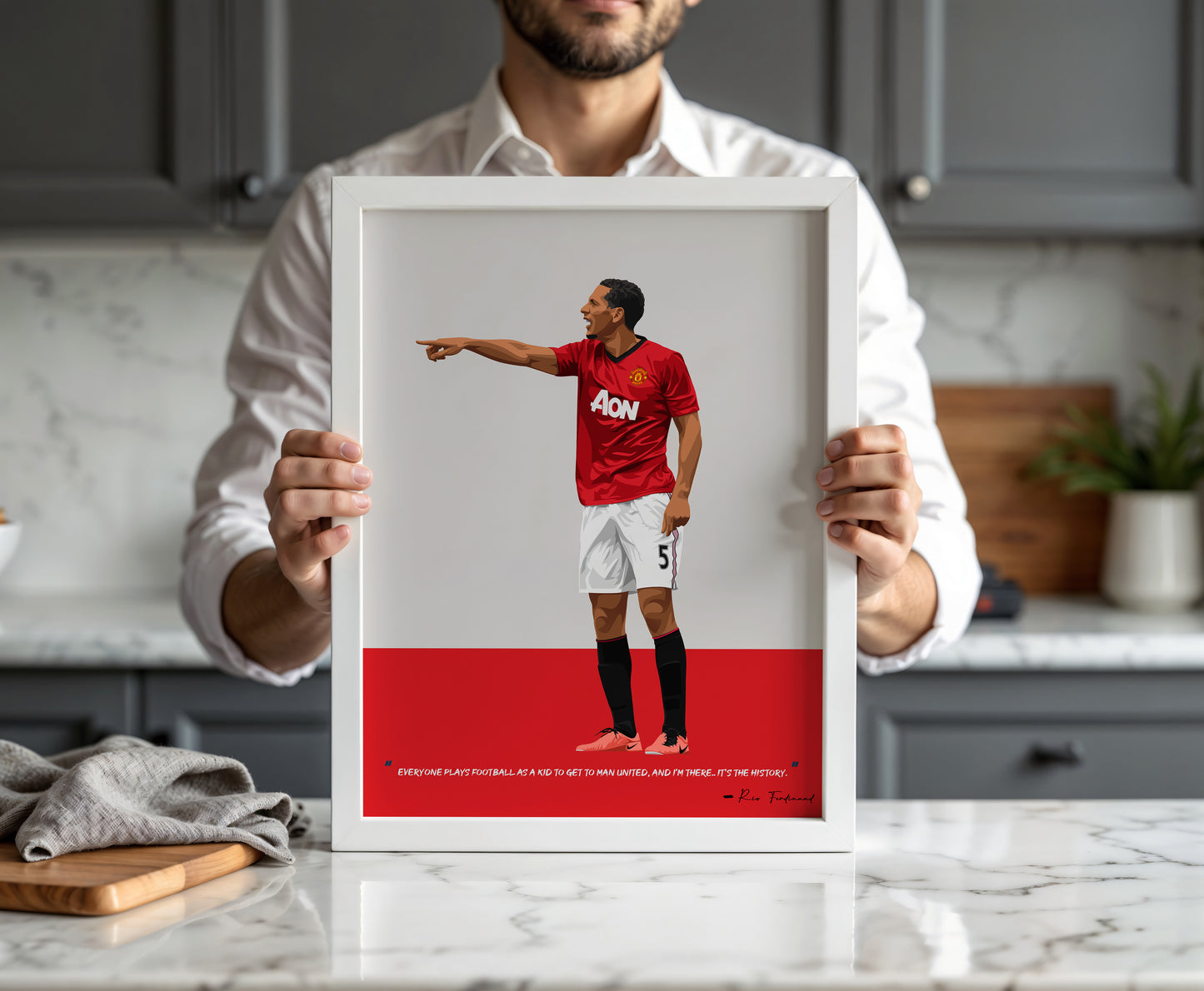 Rio Ferdinand Framed Poster