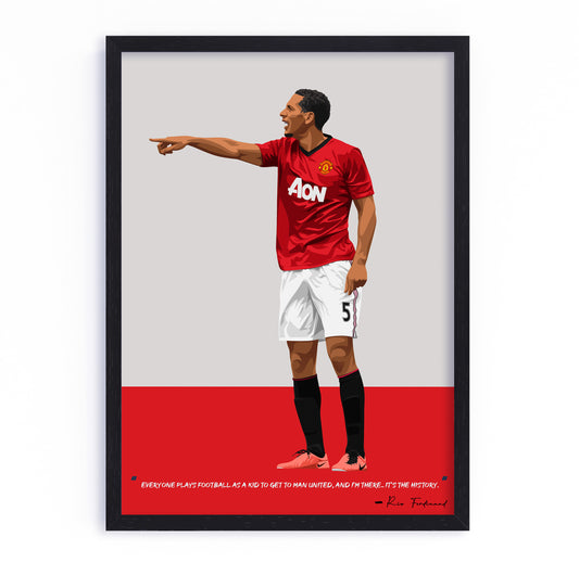 Rio Ferdinand Framed Poster