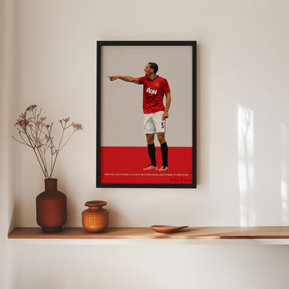 Rio Ferdinand Framed Poster