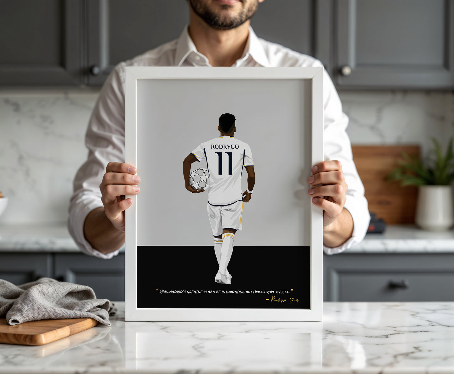 Rodrygo Real Madrid Framed Poster