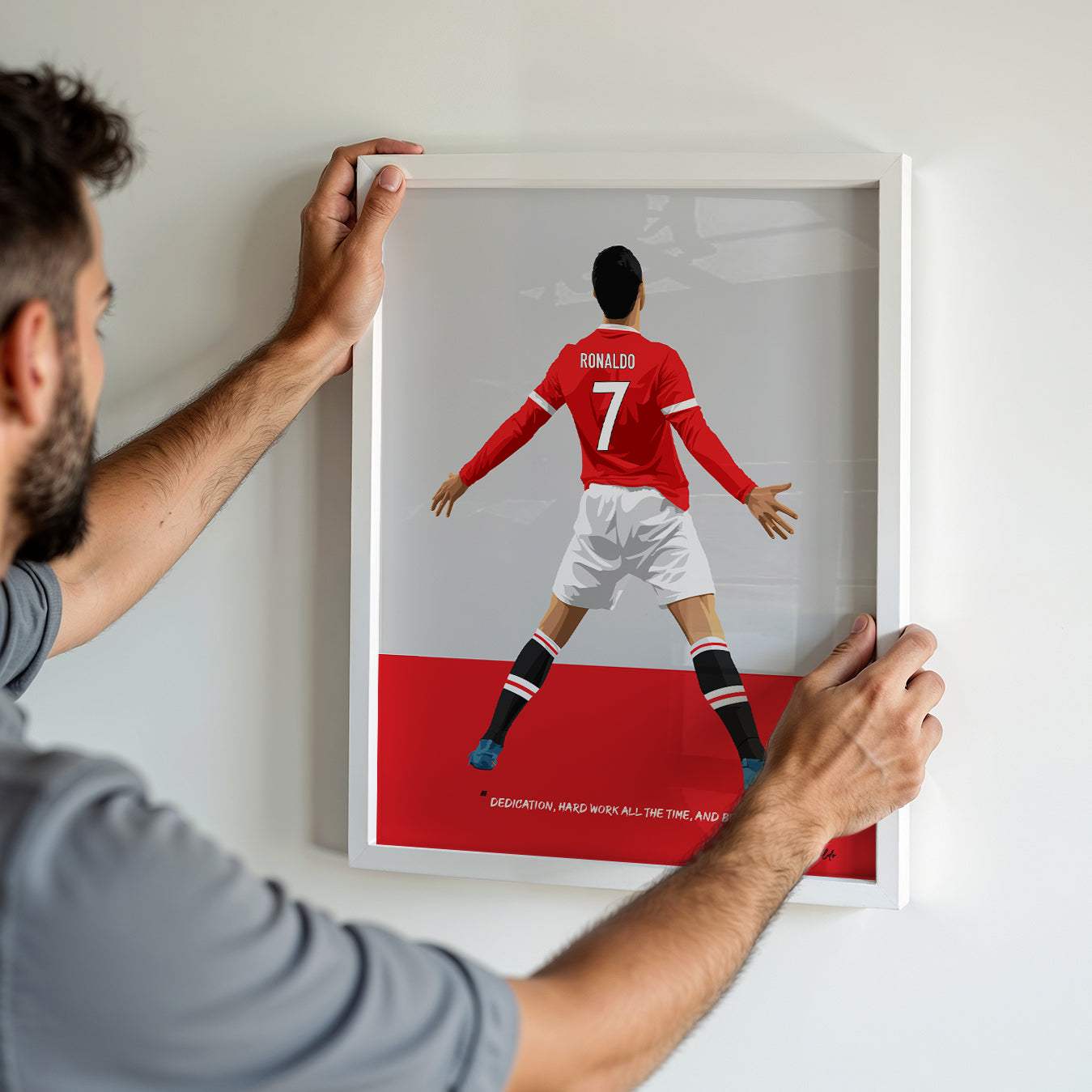 Cristiano Ronaldo Manchester United Art Frame