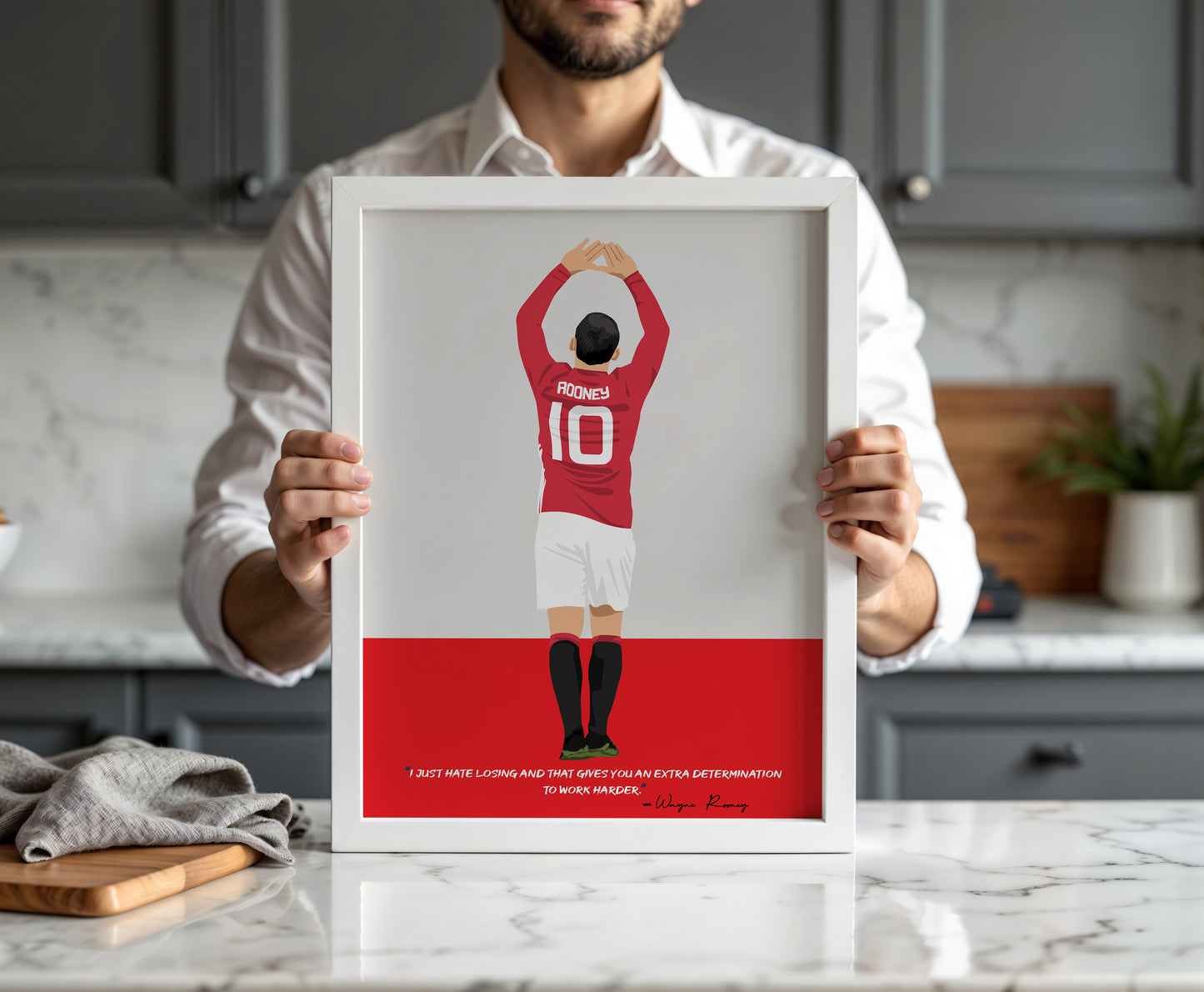 Wayne Rooney Manchester United Framed Poster