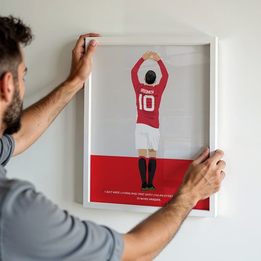Wayne Rooney Manchester United Framed Poster