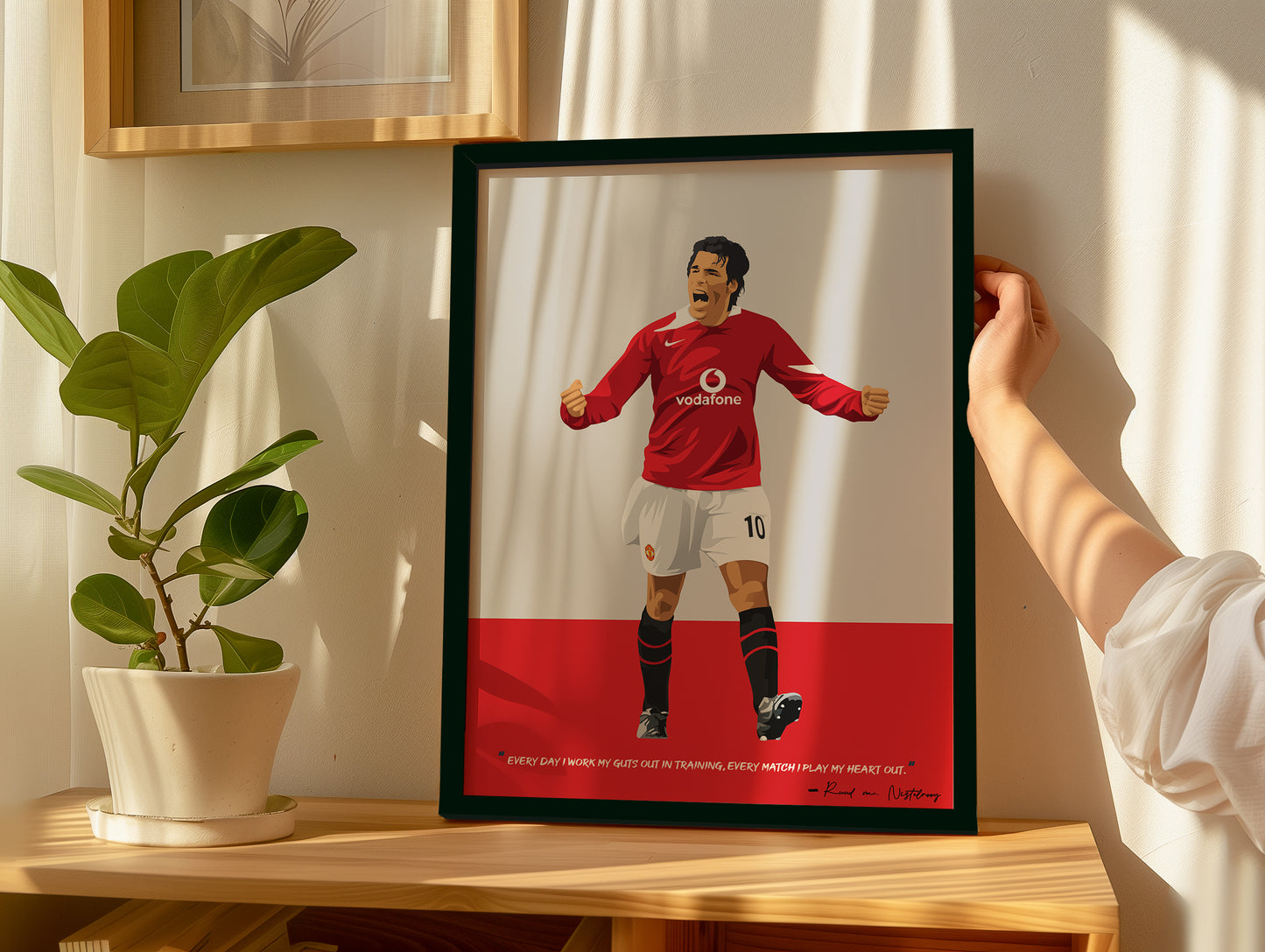 Ruud van Nistelrooy Manchester United Framed Poster