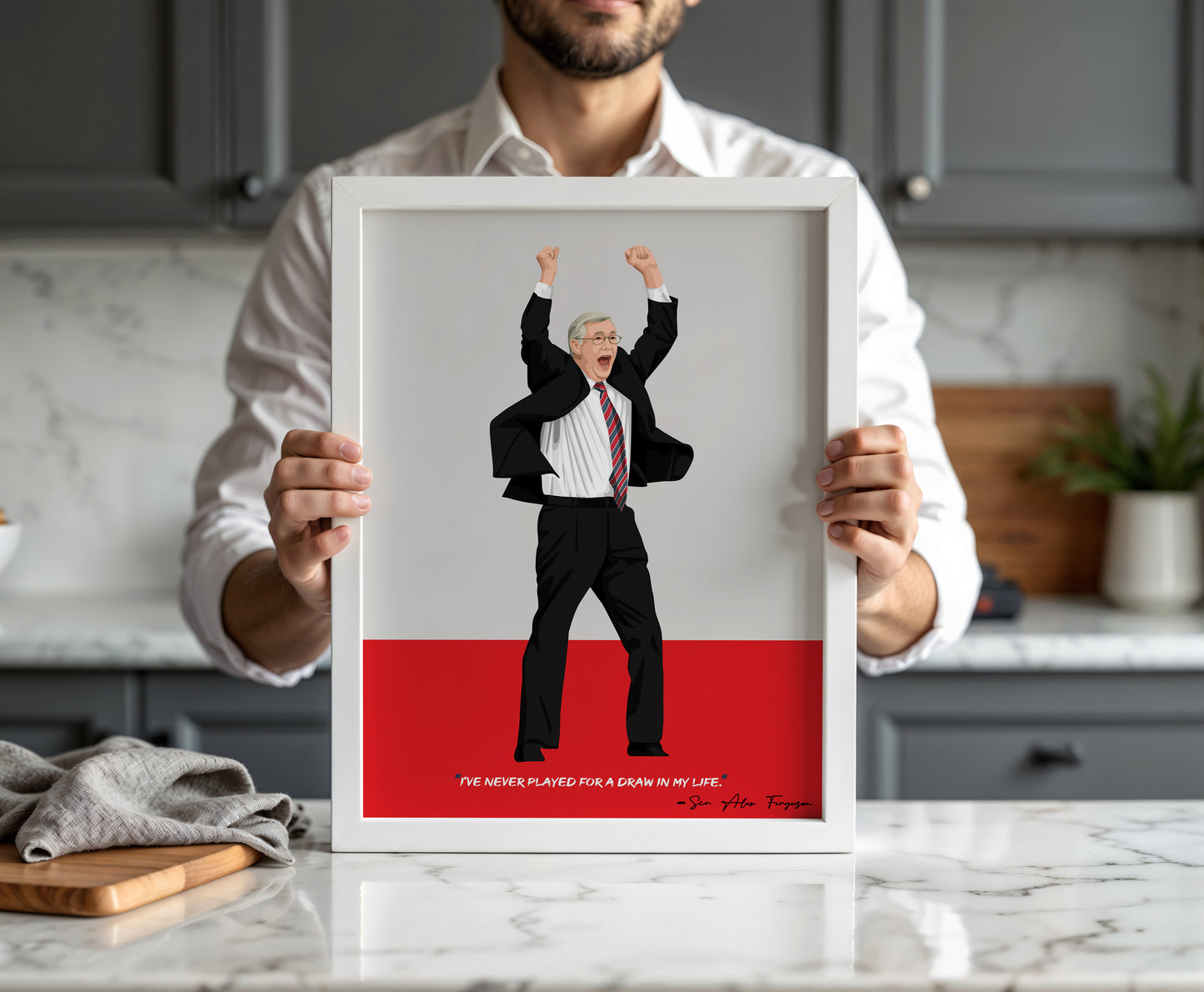 Sir Alex Ferguson Manchester United Framed Poster