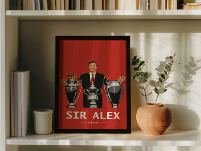 Sir Alex Treble Frame - Manchester United