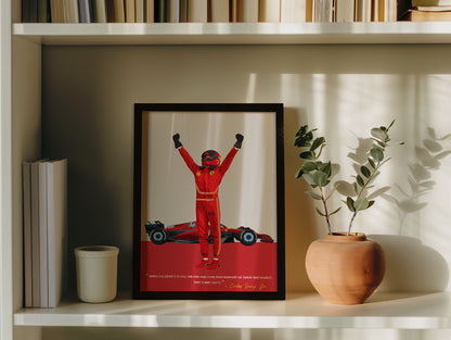 Carlos Sainz Jr Poster, F1 Frame, Ferrari
