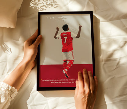 Bukayo Saka Arsenal Framed Poster