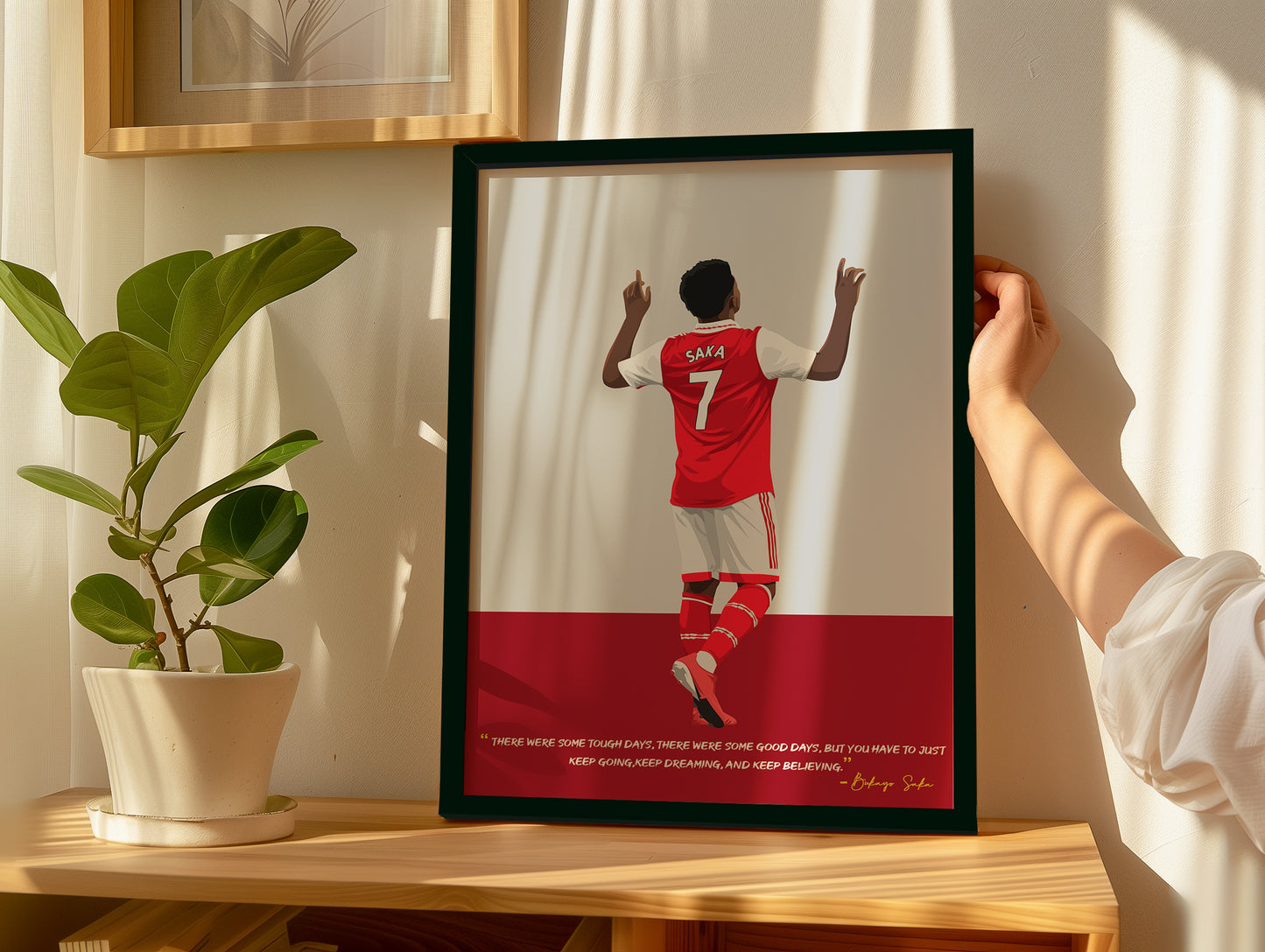 Bukayo Saka Arsenal Framed Poster