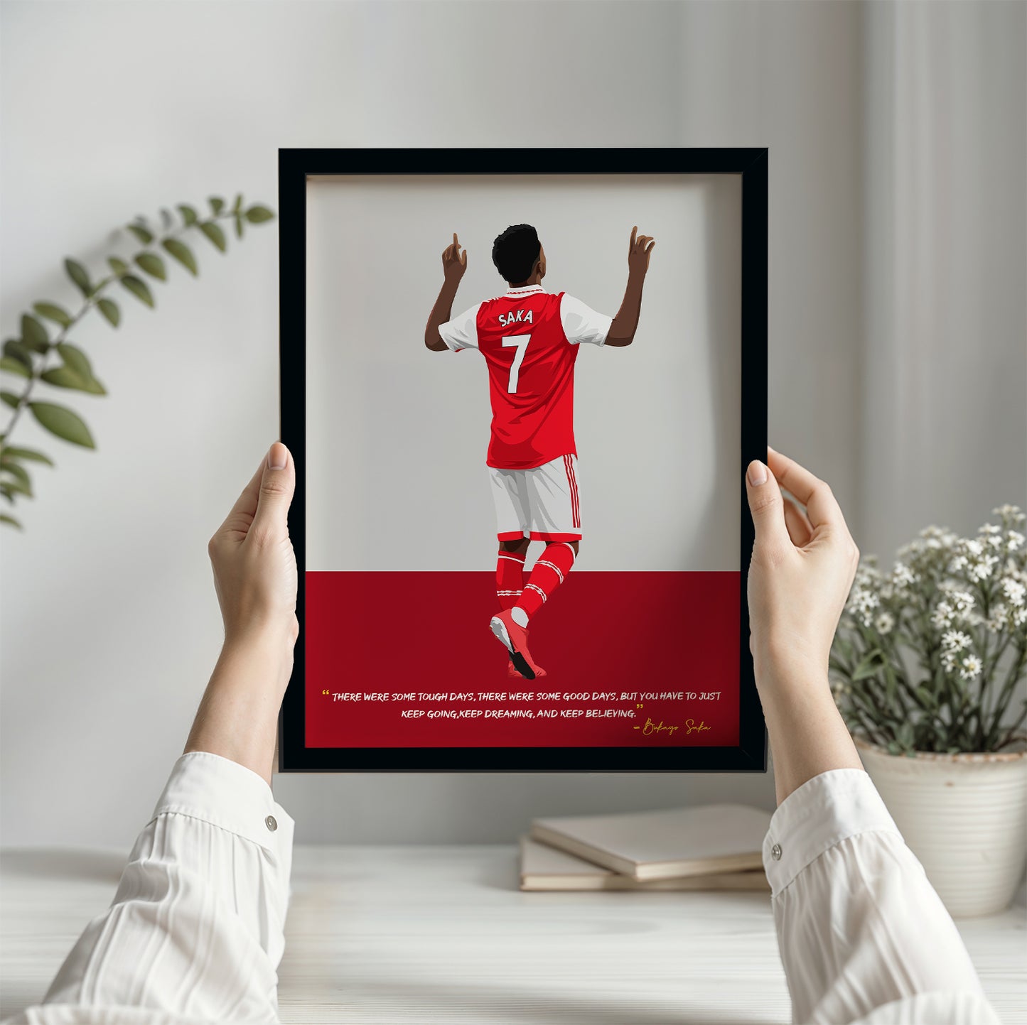 Bukayo Saka Arsenal Framed Poster