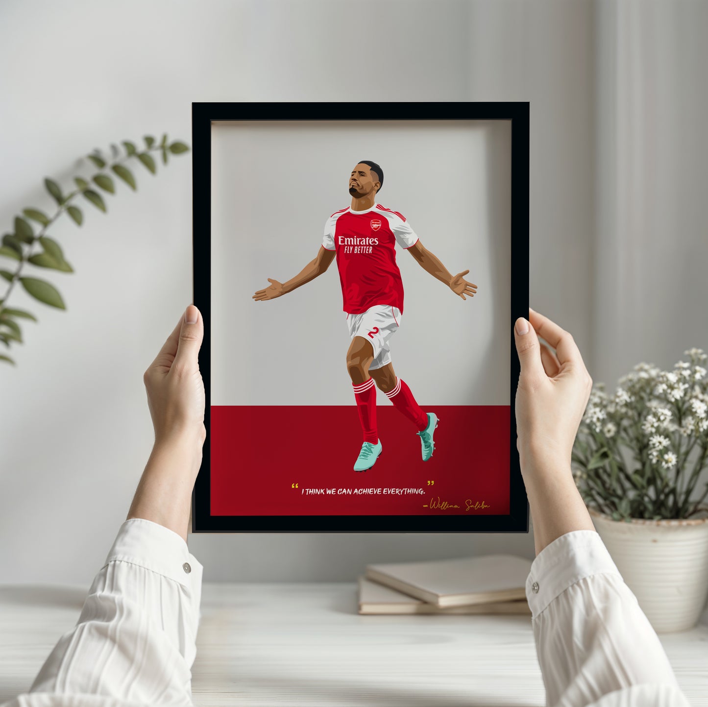 William Saliba Arsenal Framed Poster