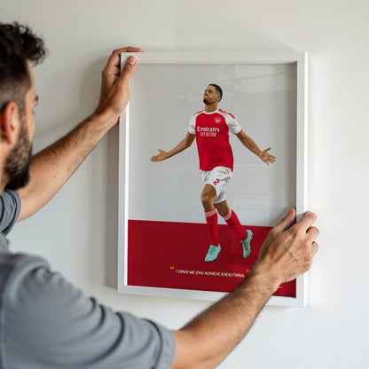 William Saliba Arsenal Framed Poster