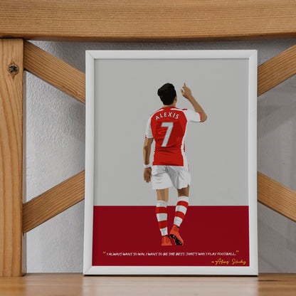 Alexis Sanchez Arsenal Framed Poster
