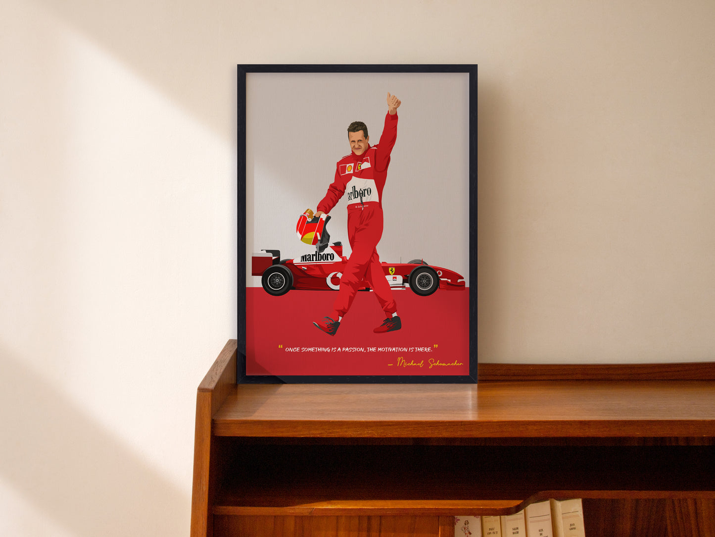 Michael Schumacher Poster, F1 Frame, Ferrari