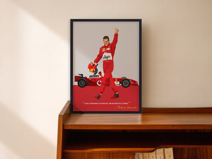 Michael Schumacher Poster, F1 Frame, Ferrari