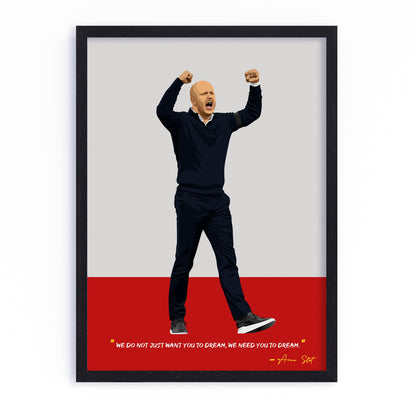 Arne Slot Liverpool Poster
