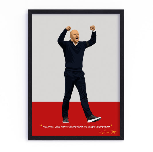 Arne Slot Liverpool Poster