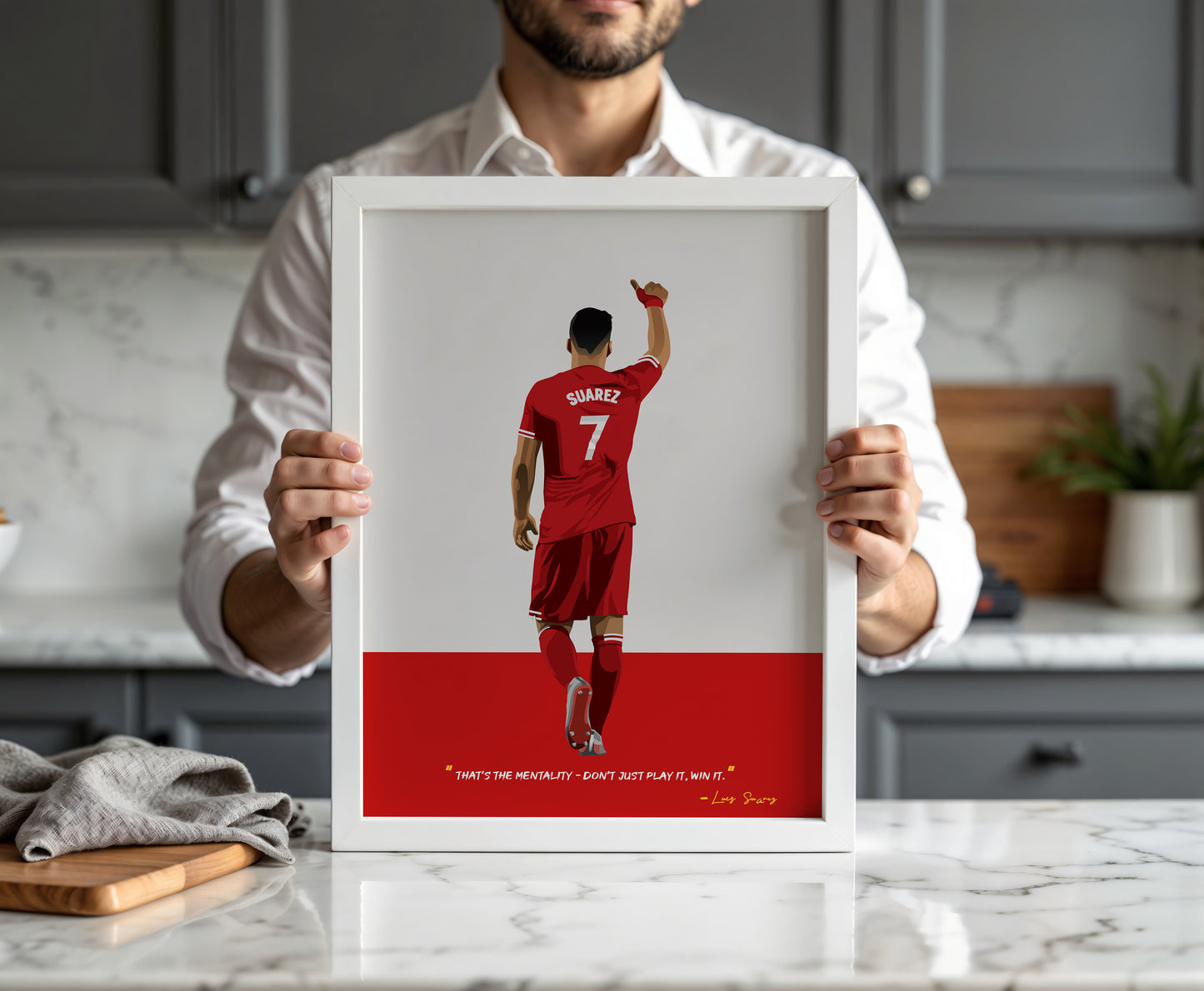Luis Suarez Liverpool Framed Poster