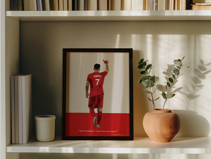 Luis Suarez Liverpool Framed Poster