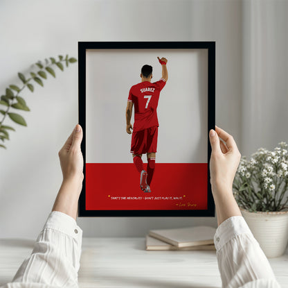 Luis Suarez Liverpool Framed Poster