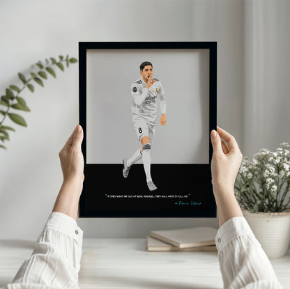Federico Valverde Poster - Real Madrid Frame