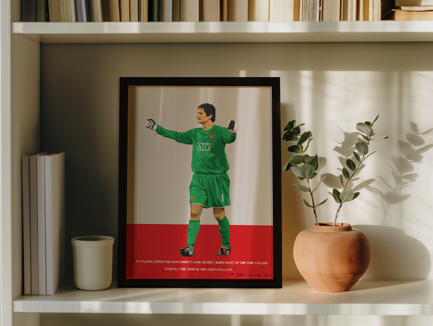 Edwin van der Sar Manchester United Framed Poster
