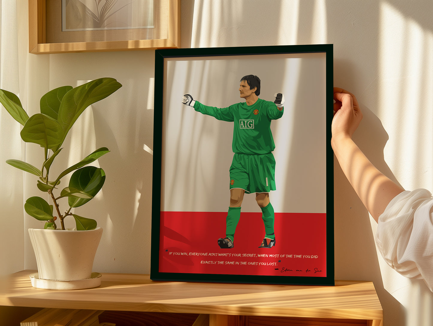 Edwin van der Sar Manchester United Framed Poster