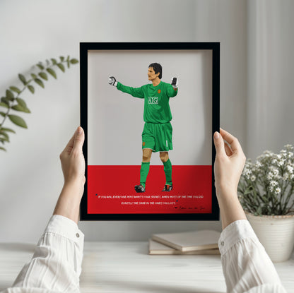 Edwin van der Sar Manchester United Framed Poster