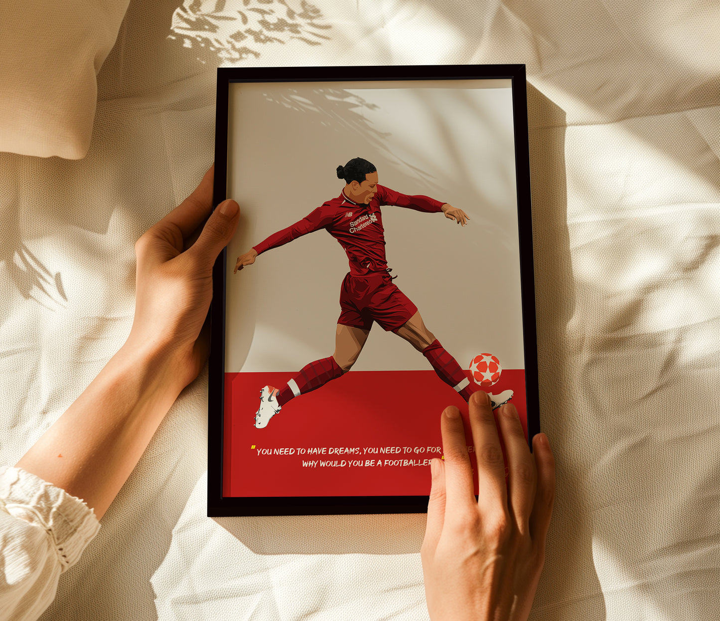 Virgil van Dijk Liverpool Framed Poster