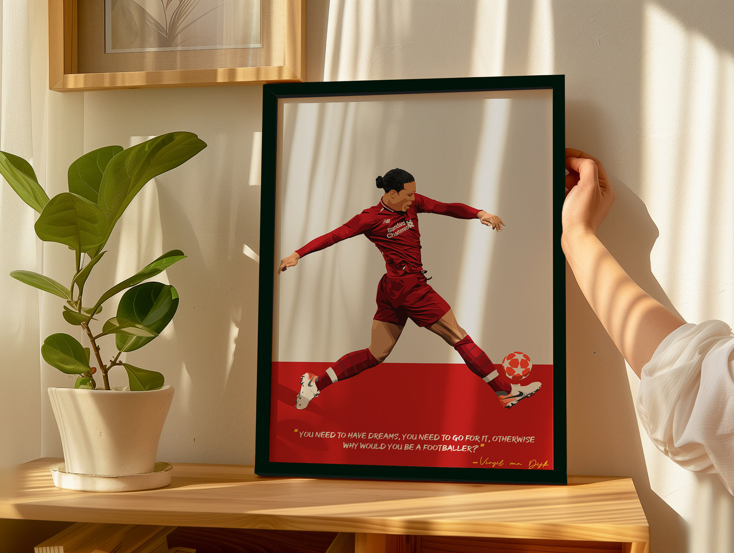 Virgil van Dijk Liverpool Framed Poster