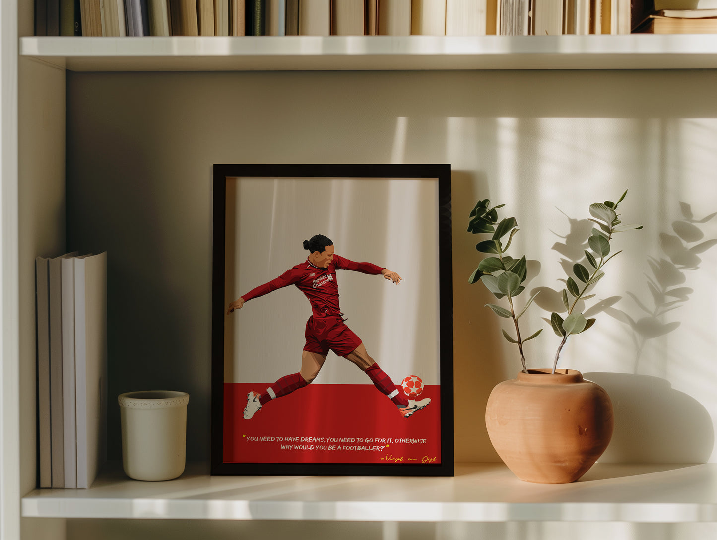 Virgil van Dijk Liverpool Framed Poster