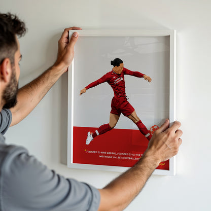 Virgil van Dijk Liverpool Framed Poster