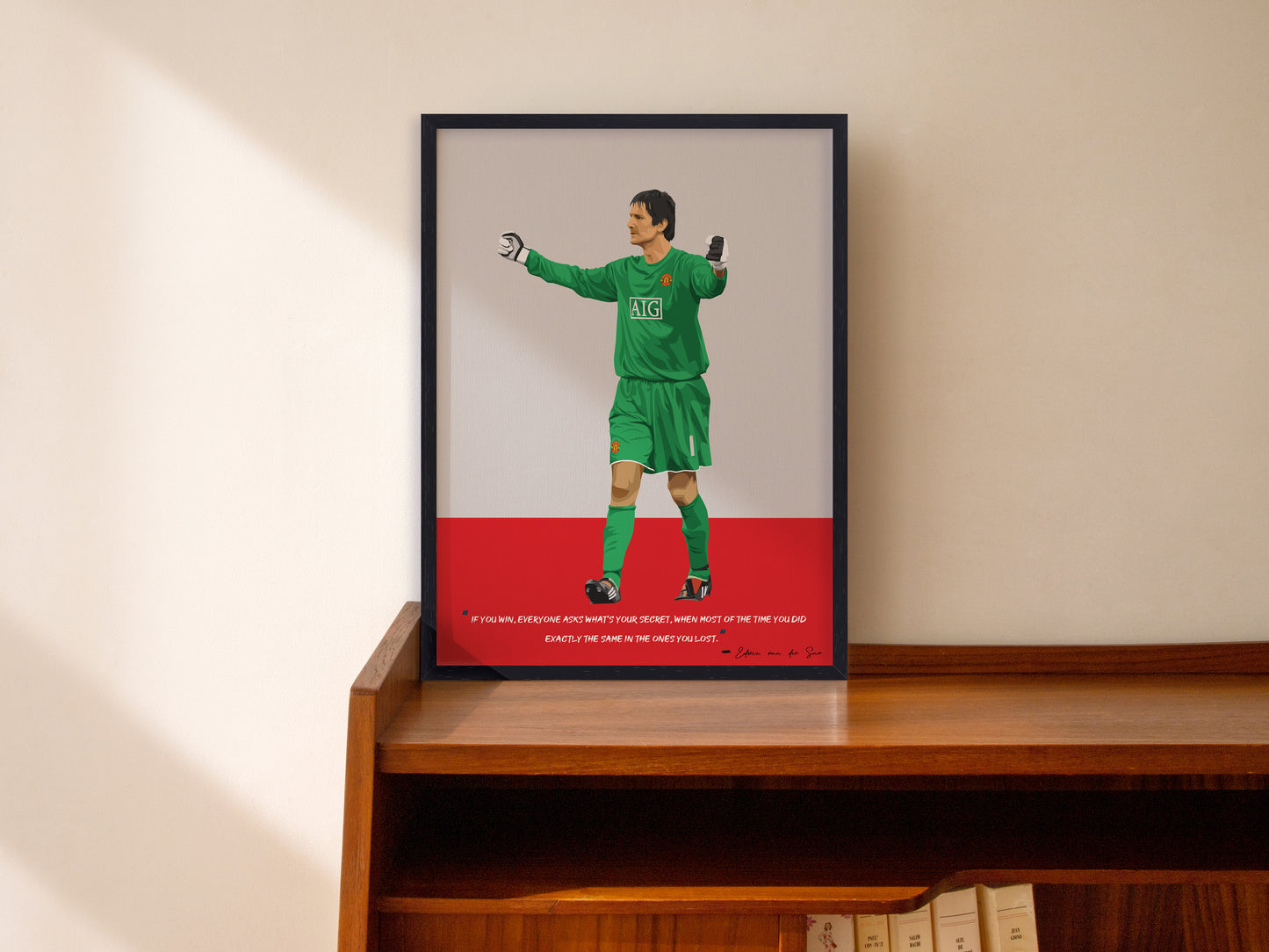Edwin van der Sar Manchester United Framed Poster