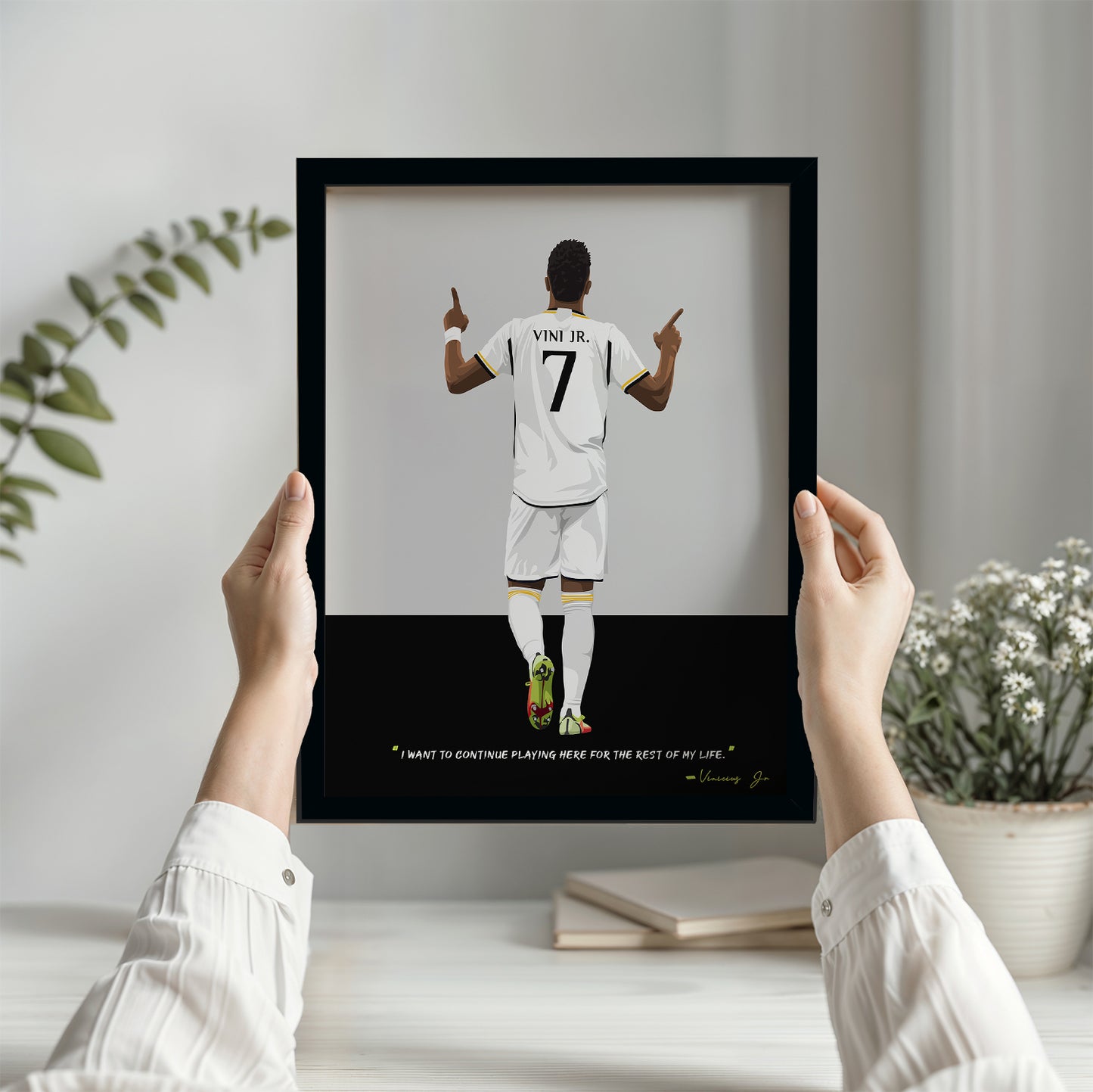 Vinicius Junior Real Madrid Framed Poster