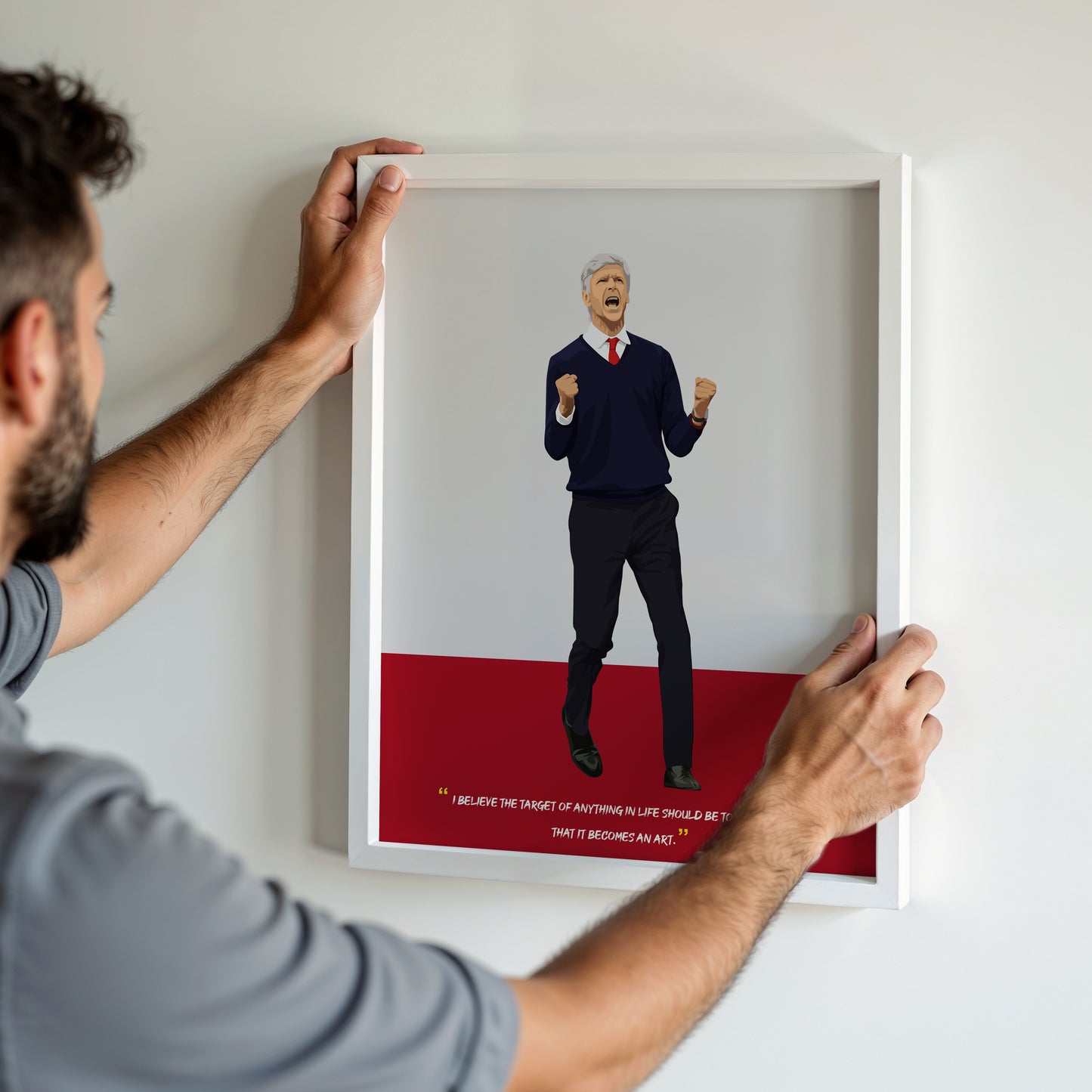 Arsene Wenger Arsenal Framed Poster