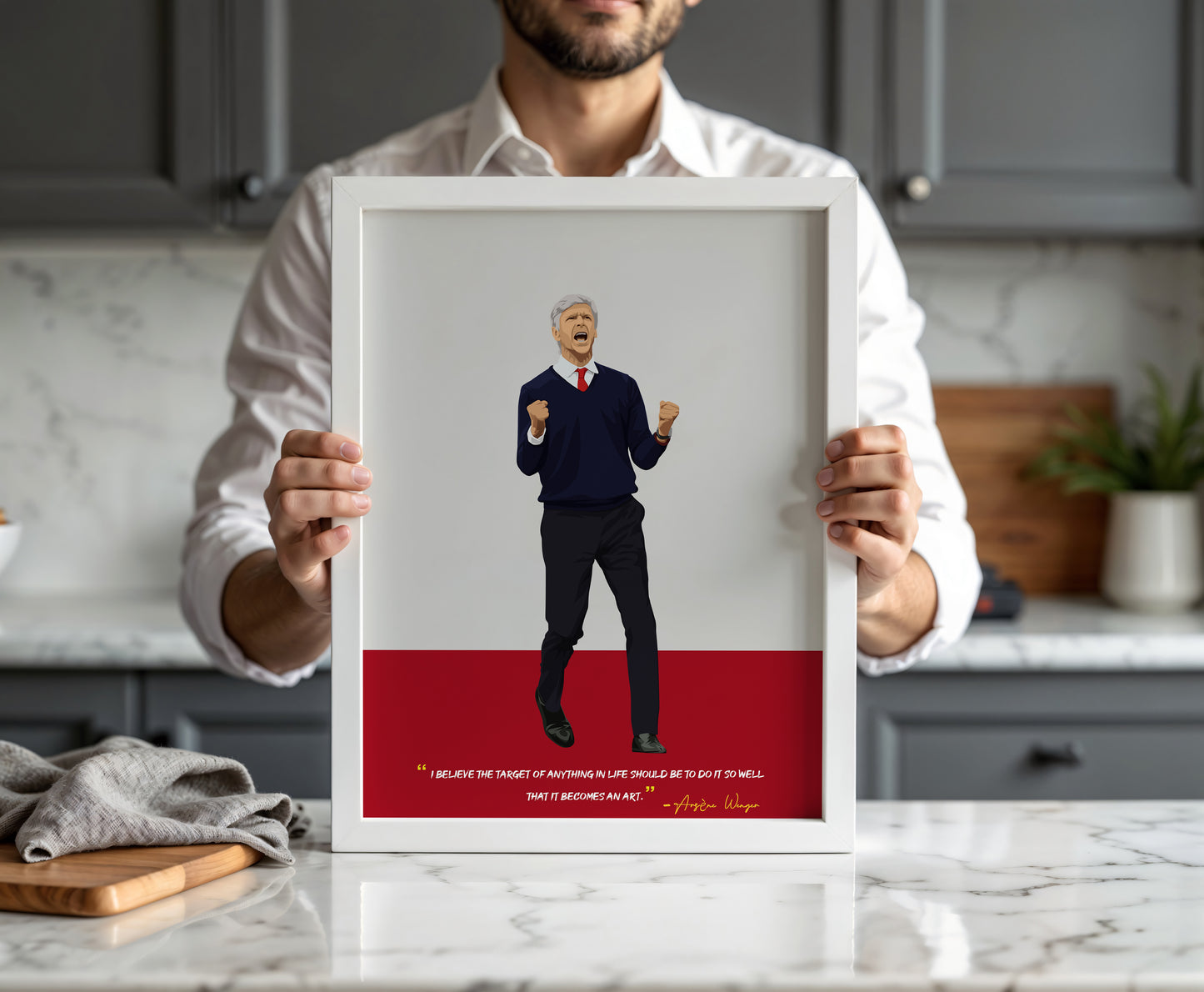 Arsene Wenger Arsenal Framed Poster