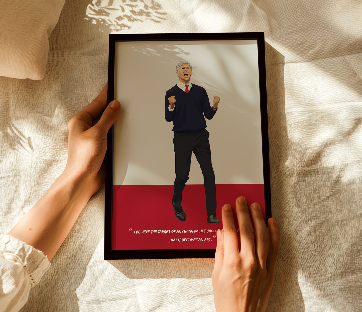 Arsene Wenger Arsenal Framed Poster